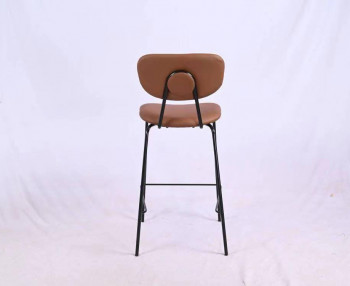 כסא בר דגם לורי דמוי עור קאמל
